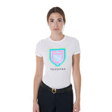 T-shirt donna slim fit con logo psichedelico Equestro