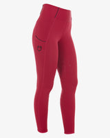 Leggings bambina Equestro full grip con logo scooter