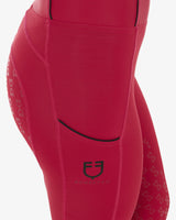 Leggings bambina Equestro full grip con logo scooter