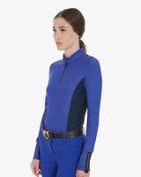 Polo slim fit da allenamento donna Equestro