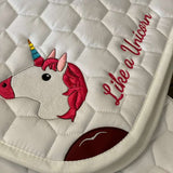 Sottosella W7 Animo personalizzato 'Like a unicorn'