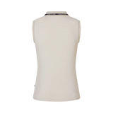 Polo senza maniche in piqué da donna KLNaira beige