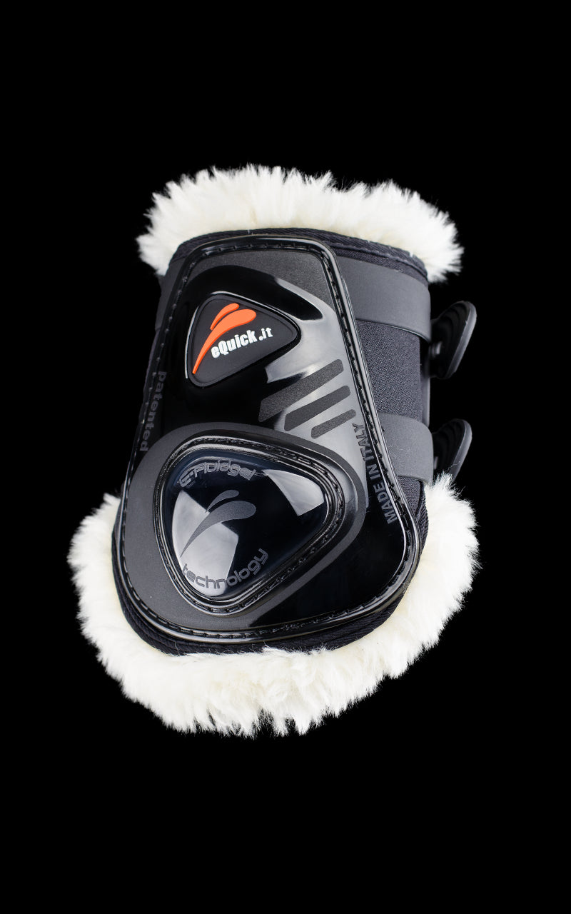 Paranocche eShock Rear Legend Fluffy velcro nere Equick