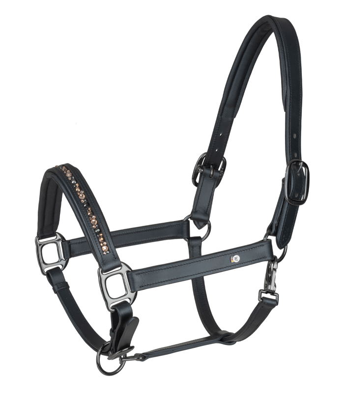 Capezza in pelle Waldhausen X-Line Crystal nera