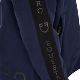 Felpa bambina full zip con pile interno navy Equestro