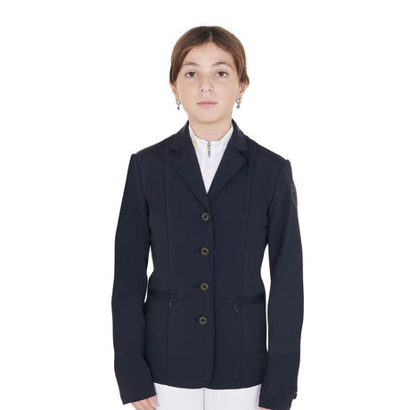 Giacca da gara bambini slim fit quattro bottoni Equestro