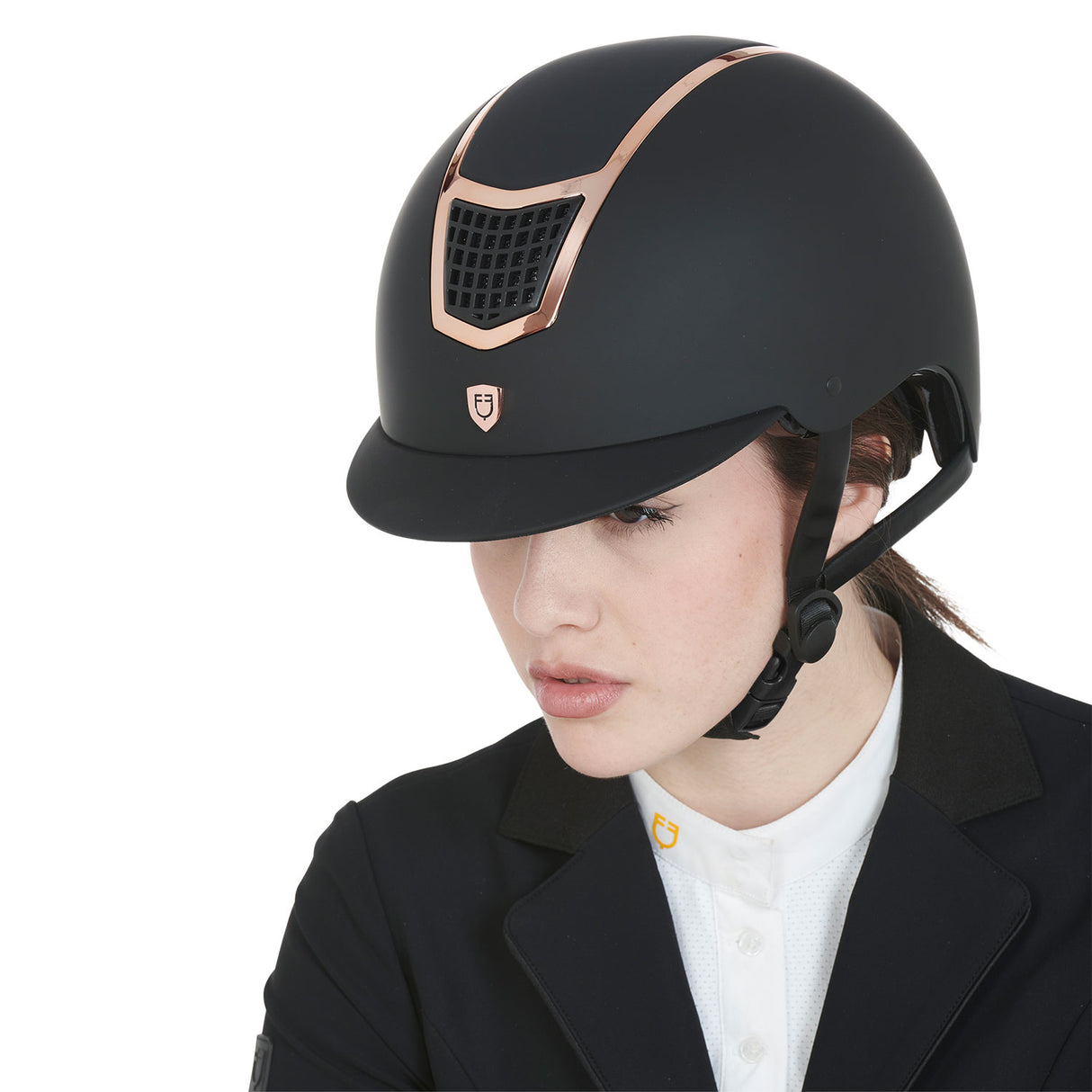 Cap ultra-light frame lucido Equestro visiera corta