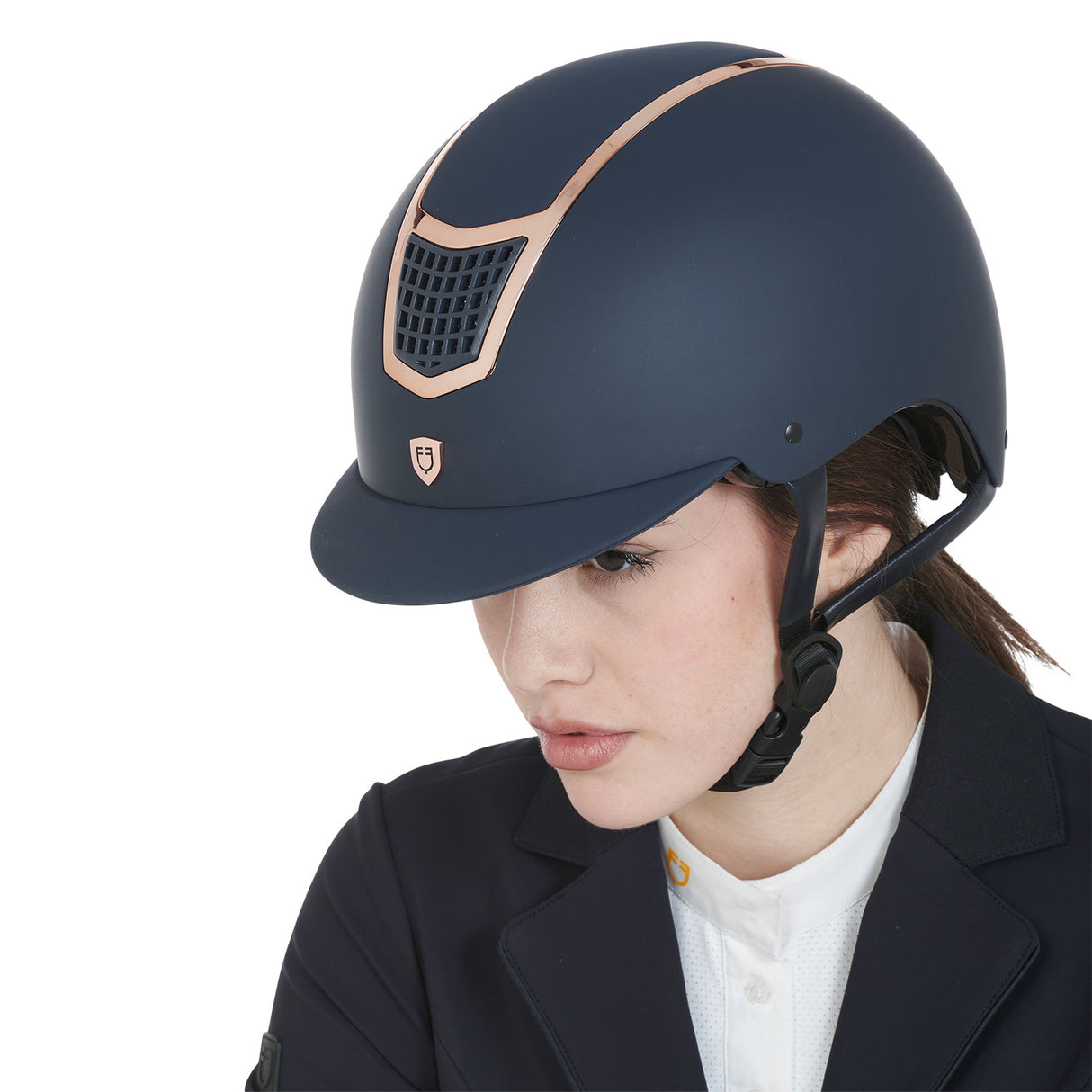 Cap ultra-light frame lucido Equestro visiera corta