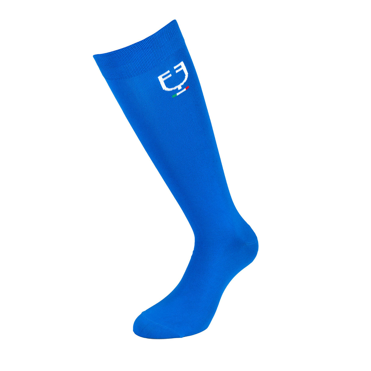 Calza tecnica elasticizzata con logo Equestro e bandiera italiana