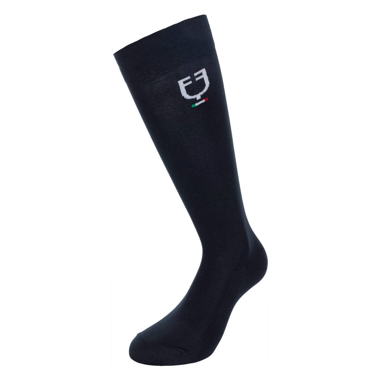 Calza tecnica elasticizzata con logo Equestro e bandiera italiana