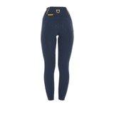 Leggings donna slip fit full Grip Equestro blu