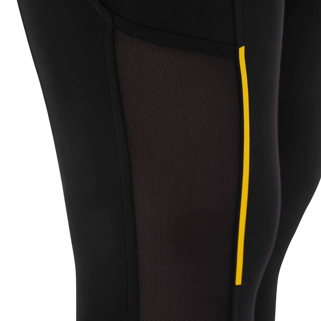 Leggings da donna slim fit in tessuto tecnico con full grip Equestro nero