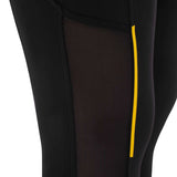 Leggings da donna slim fit in tessuto tecnico con full grip Equestro nero