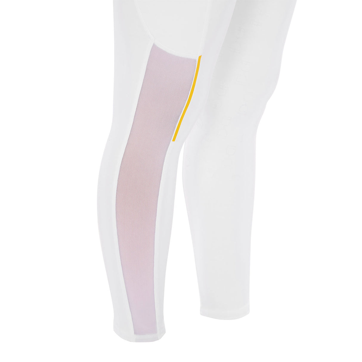 Leggings da donna slim fit in tessuto tecnico con full grip Equestro bianco