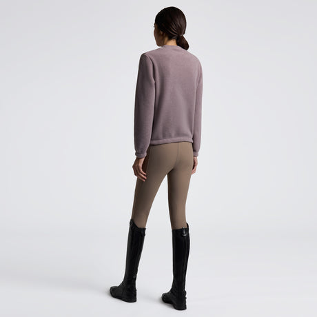 Felpa Girocollo da Donna Cavalleria Toscana in Fleece Tecnico violetto