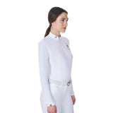 Polo donna da concorso manica lunga Equestro X FISE
