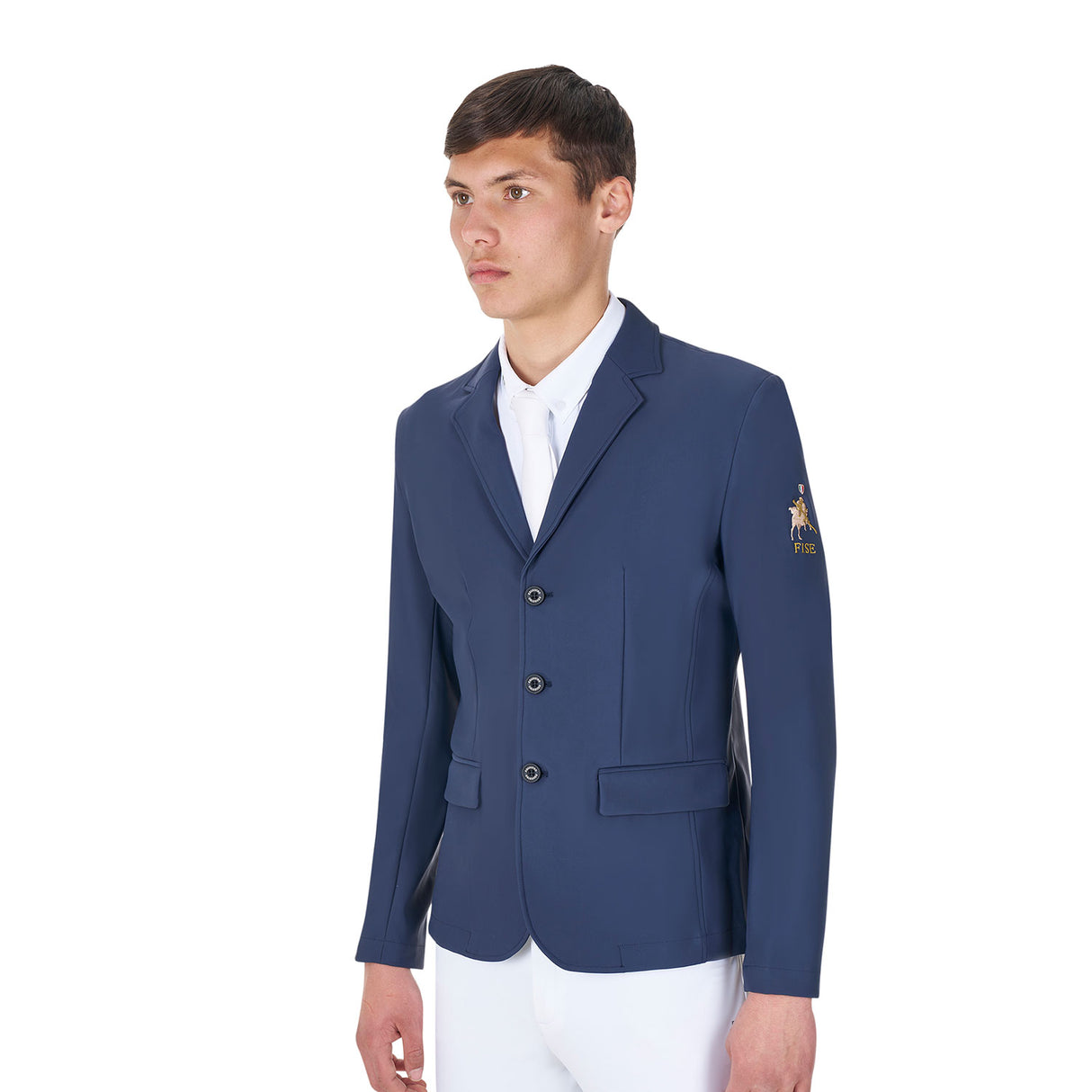 Giacca uomo da concorso tre bottoni Equestro X FISE