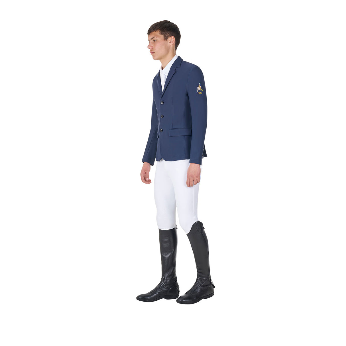 Giacca uomo da concorso tre bottoni Equestro X FISE