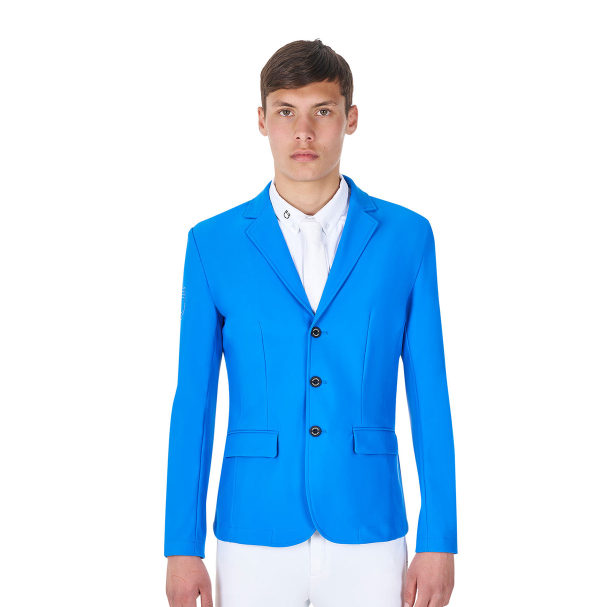 Giacca uomo da concorso tre bottoni Equestro X FISE