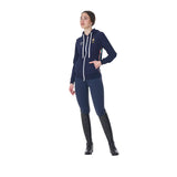 Felpa donna con cappuccio Equestro X FISE