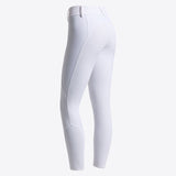 Pantaloni Cavalleria Toscana da donna jumping grip al ginocchio bianchi con dettagli traforati