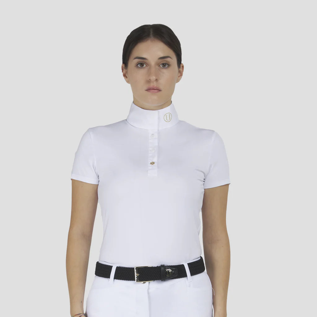 Polo competizione manica corta donna Ruby Ublack