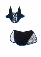 Set sottosella + cuffia zebrato Equestro