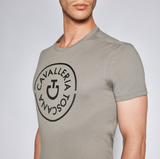 T-shirt in cotone da uomo con logo Cavalleria Toscana