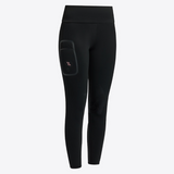 Leggings Cavalleria Toscana jumping da bambina grip al ginocchio e tasca laterale