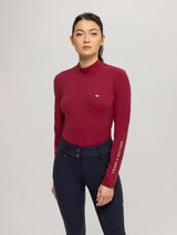 Maglia da allenamento donna con collo alto rouge Tommy Hilfiger