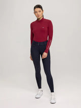 Maglia da allenamento donna con collo alto rouge Tommy Hilfiger