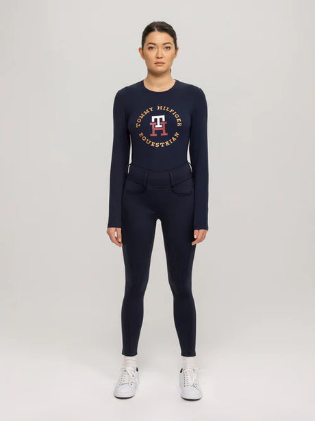 Maglia da allenamento donna Ohio desert sky con logo Tommy Hilfiger