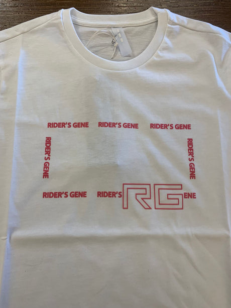 T-shirt in cotone donna con logo RG fucsia