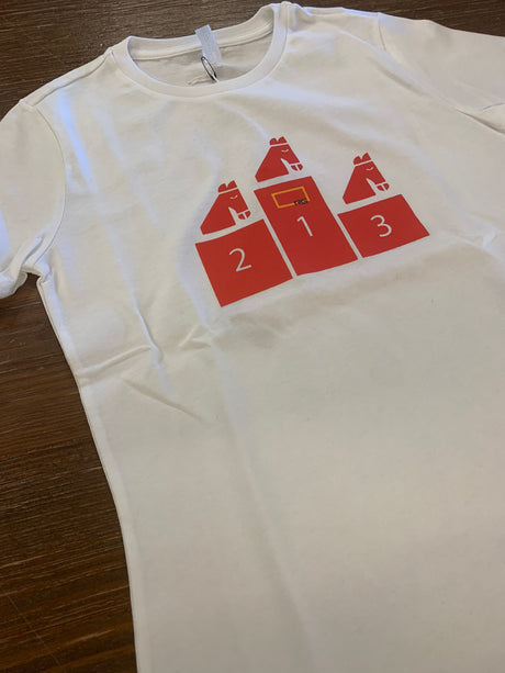 T-shirt bambina in cotone con stampa e logo RG