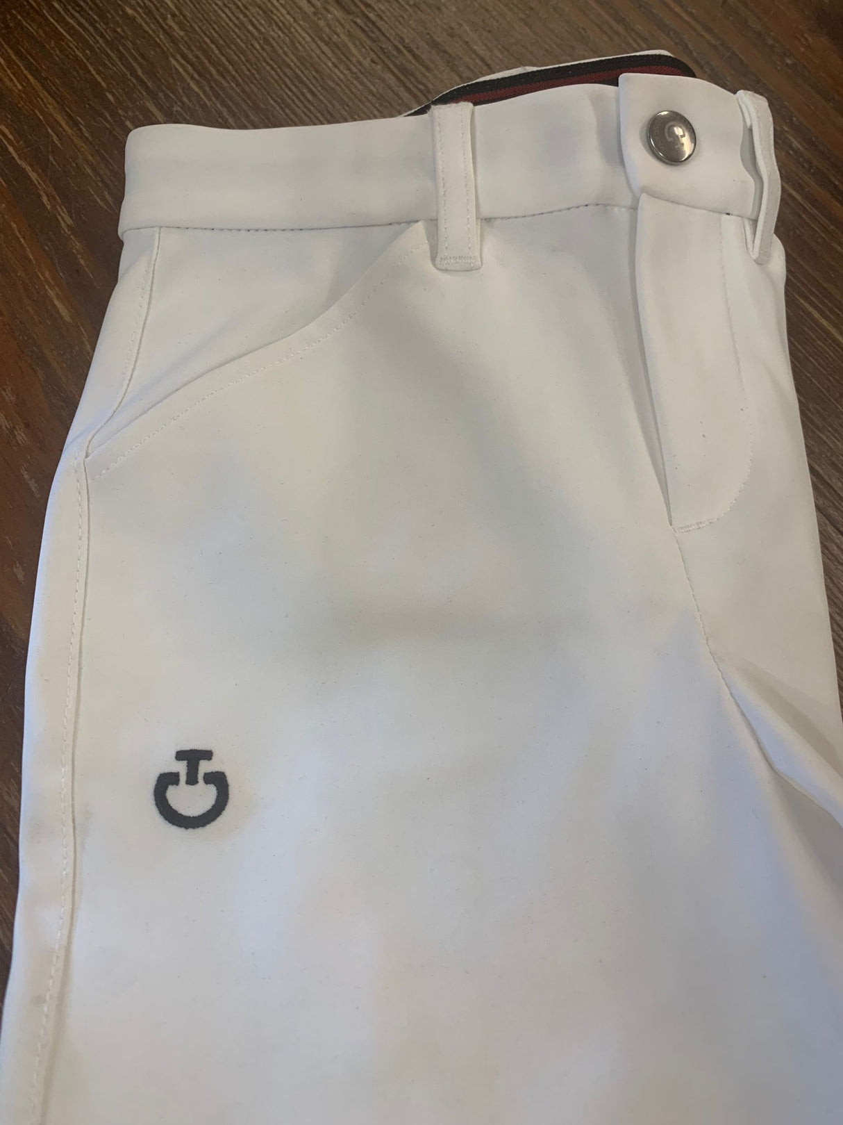 Pantaloni per bambini con grip al ginocchio, realizzati in jersey tecnico Cavalleria Toscana