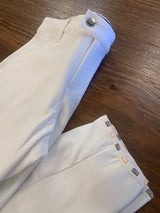 Pantalone da gara bianco bambino unisex RG