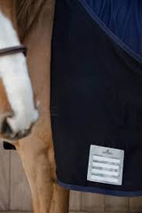 Coperta in cotone da box Kentucky navy