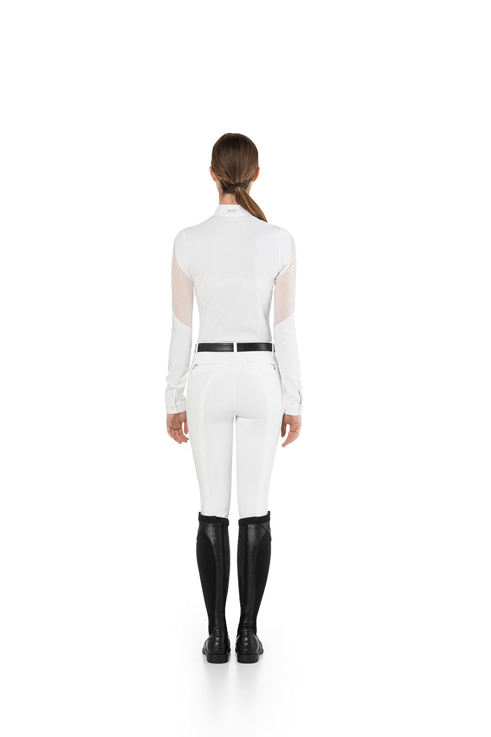 Polo donna gara modello Teresa con dettagli traforati Ego7