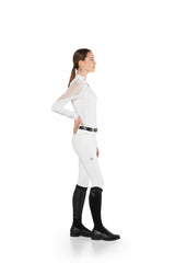 Polo donna gara modello Teresa con dettagli traforati Ego7