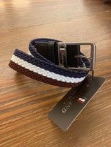 Cintura Kingsland modello 'KLbrinley' bordeaux, bianco e blu