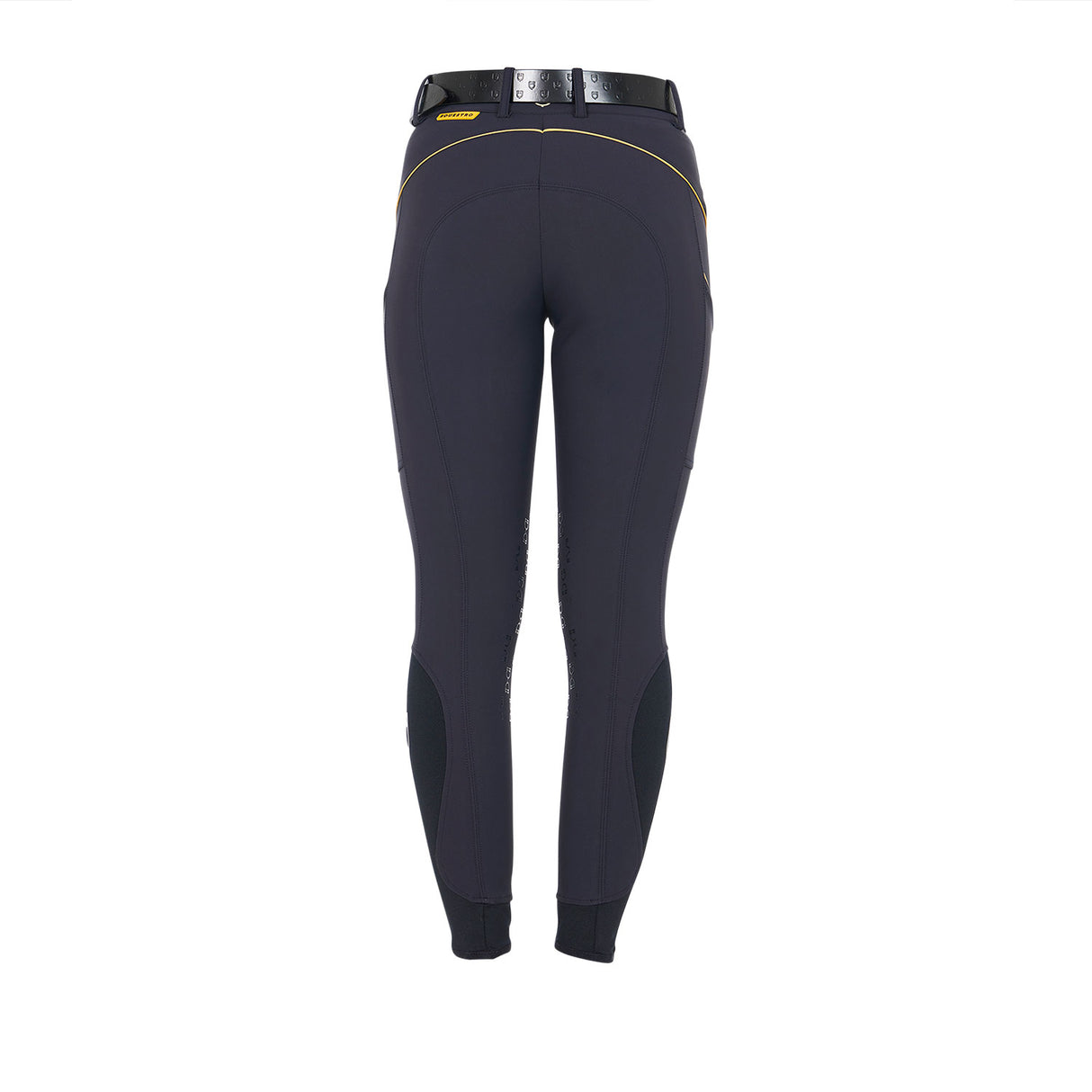 PANTALONI DONNA SLIM FIT CON GRIP SUL GINOCCHIO BLU