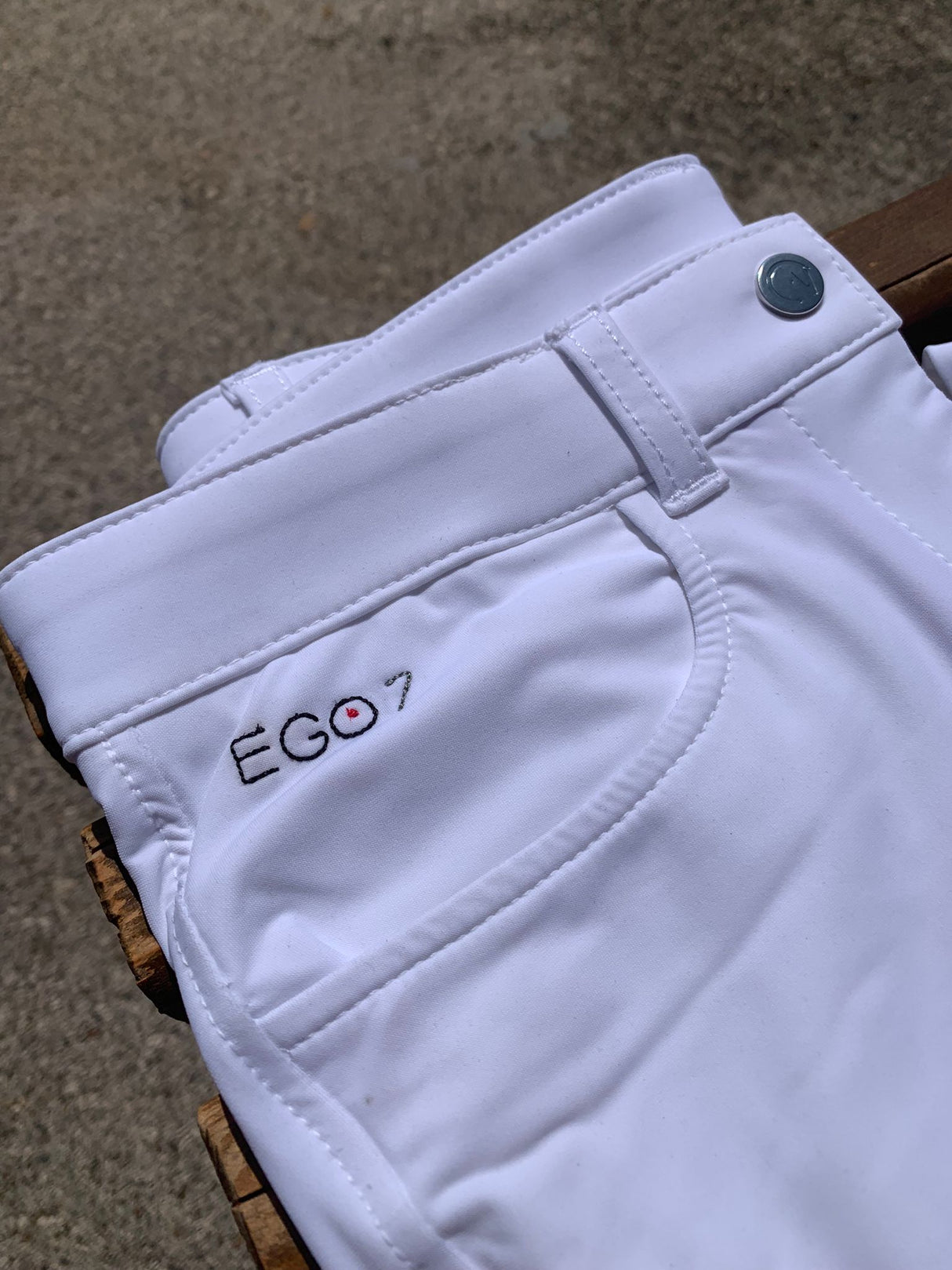 Pantalone Jumping Ego7 Bambino modello EJ-KI Junior Bianco
